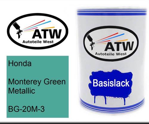 Honda, Monterey Green Metallic, BG-20M-3: 500ml Lackdose, von ATW Autoteile West.